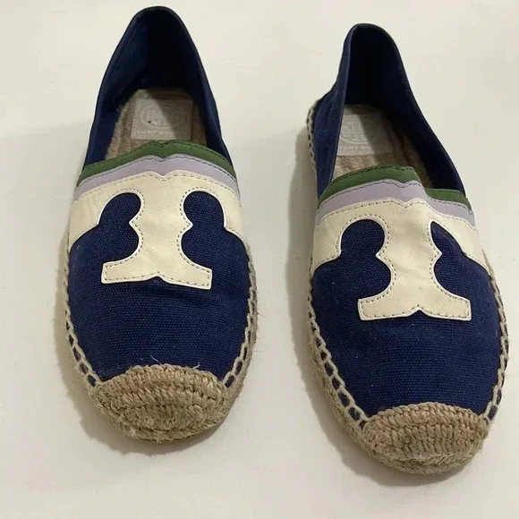 Tory Burch Espadrille Canvas Flats - Size 7 - Picture 2 of 5